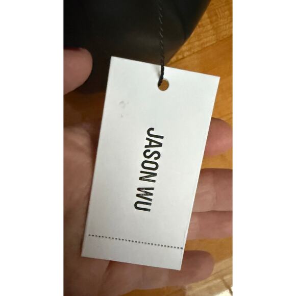 Jason Wu Black Tulip Leather Bucket Bag NWT - Picture 8 of 9